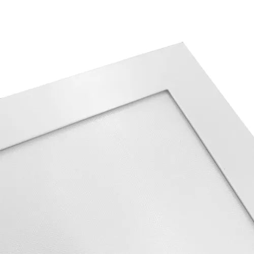 Corner of white LED light on a white background