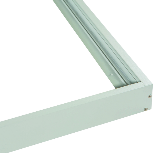 Metal frame corner on a white background