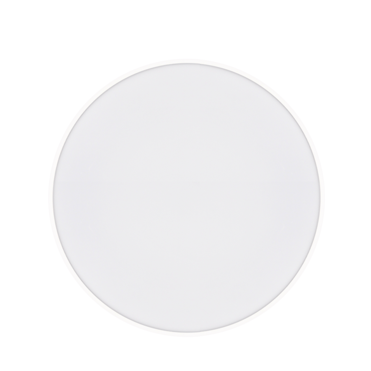 White round light on a white background