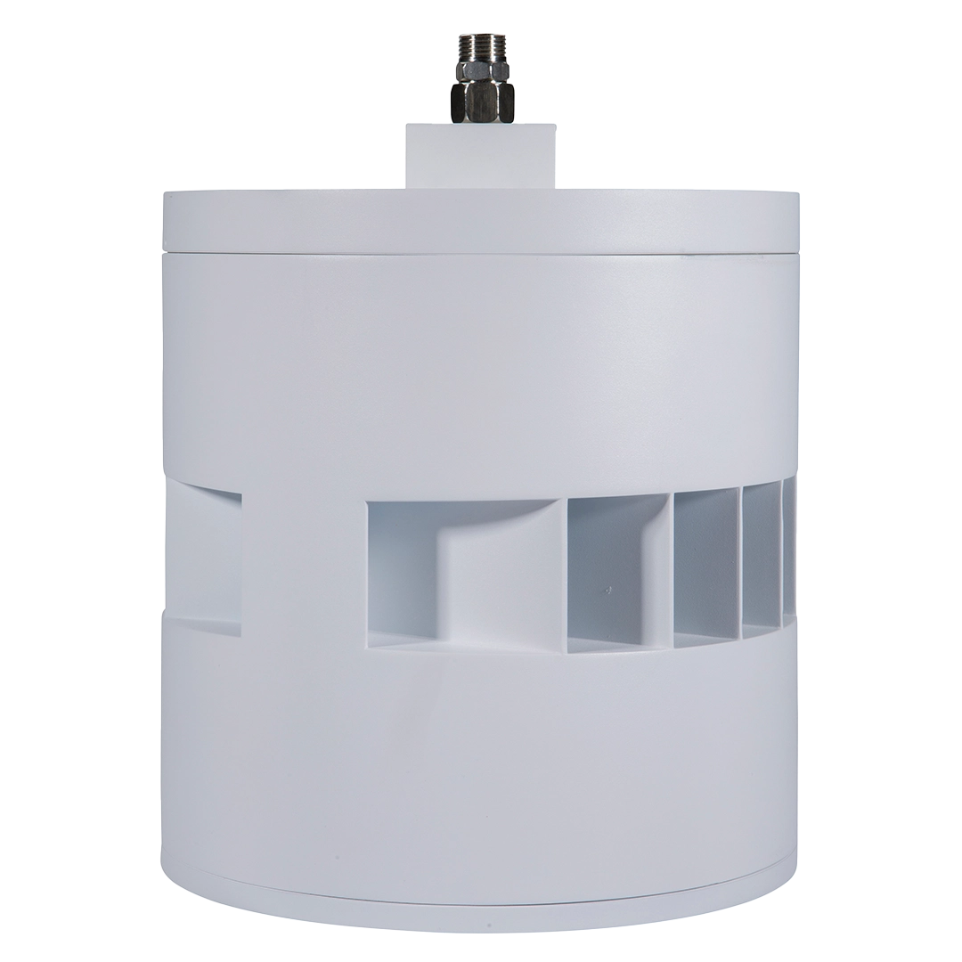Cylindrical device with a white background