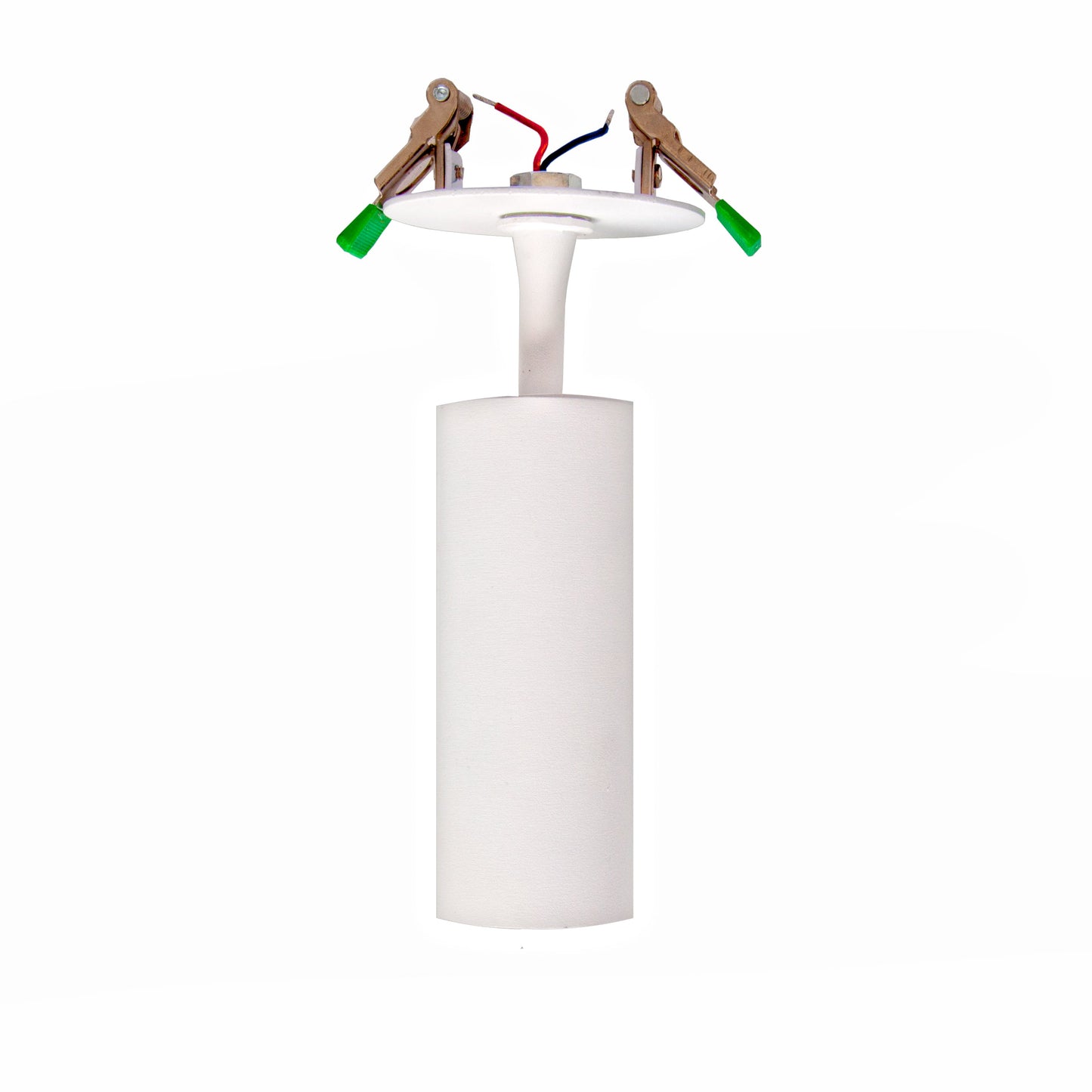 White light hanging with white background