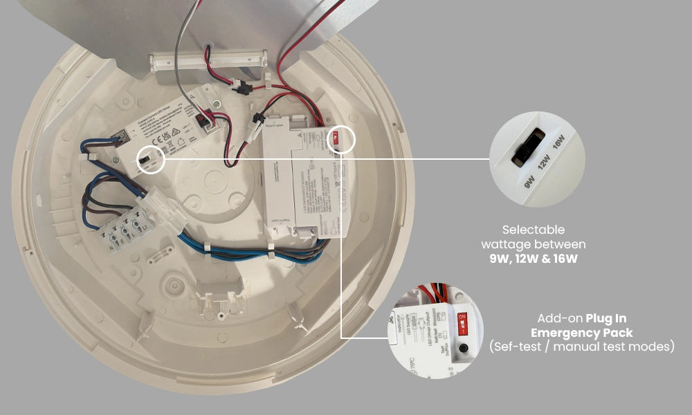 Nexus Switchable Wattage Bulkhead