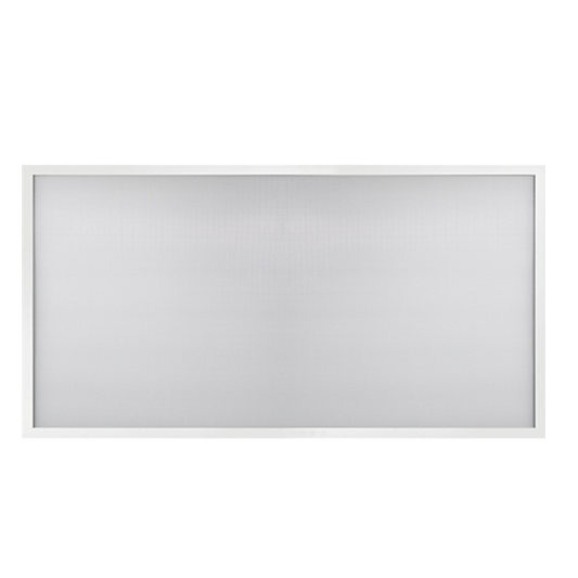 White rectangular LED light with a white background 