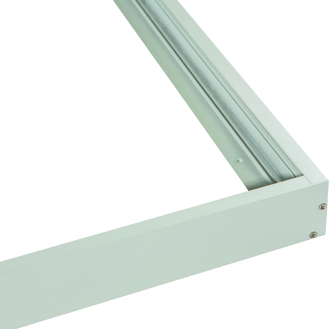 Metal frame corner on a white background