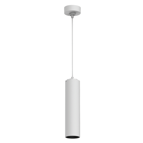 White pendant light on a white background
