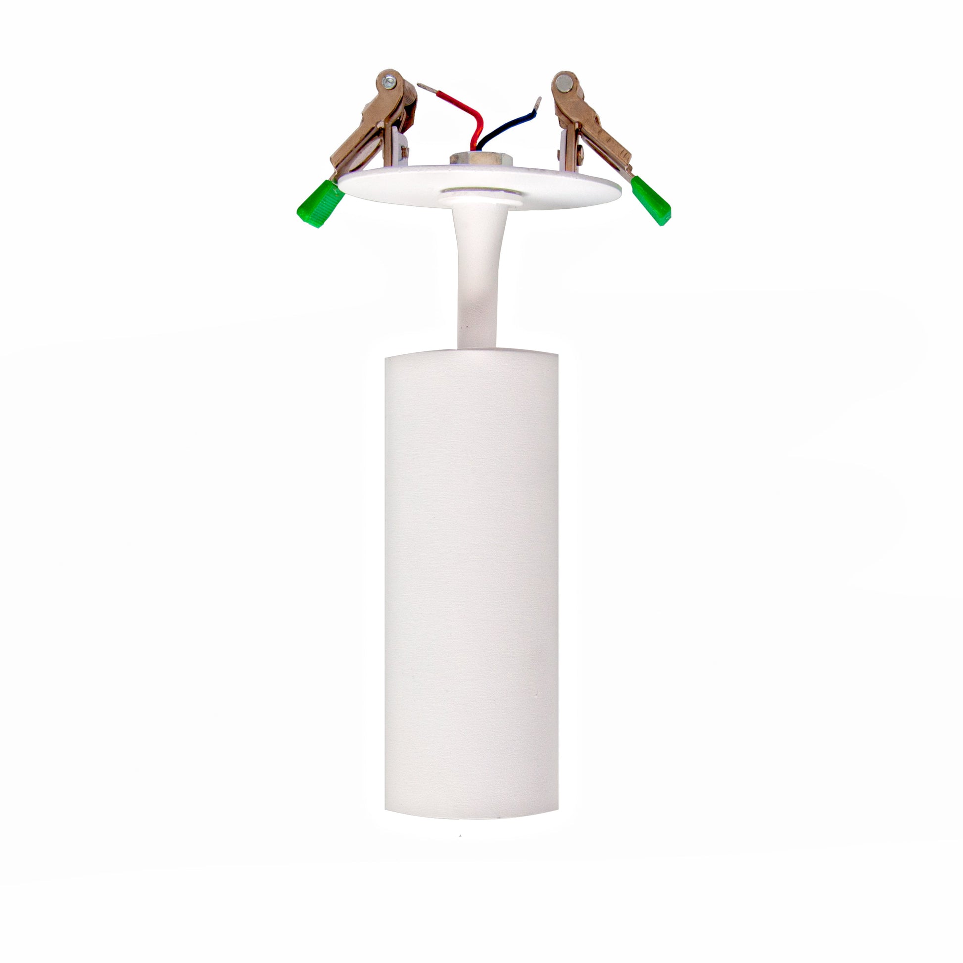 White light hanging with white background