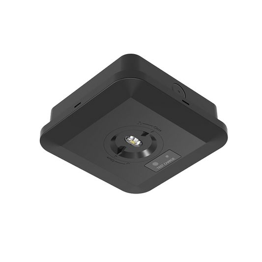 Black Square Emergency Downlight Soar