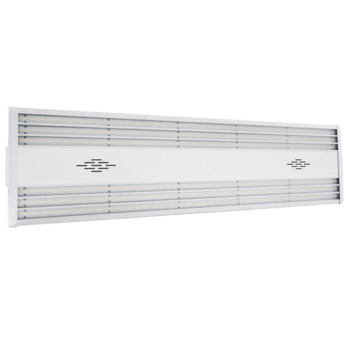 White rectangular Thanos Light Fitting on a white background