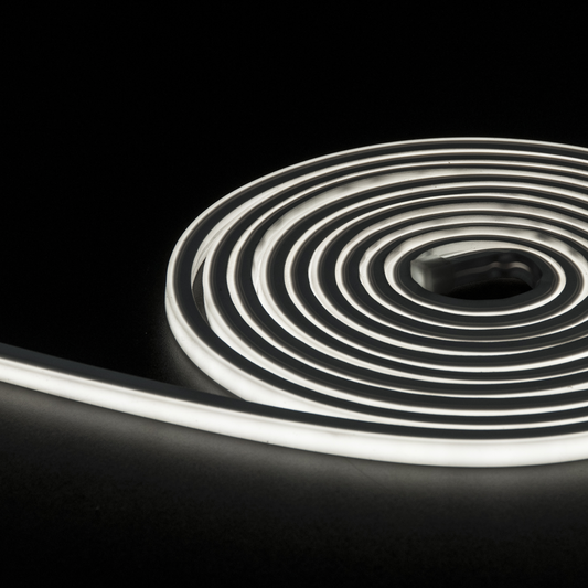 Neon Light Strip rolled up with black background