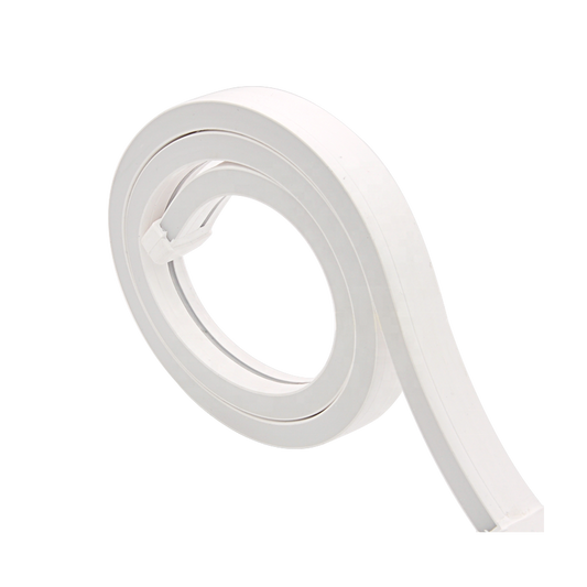 Rolled up light strip with white background