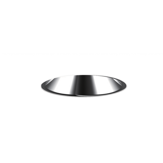 Round rimless downlight with a white background