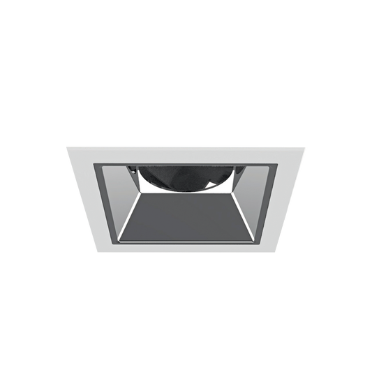 Square recessed ceiling light on a white background