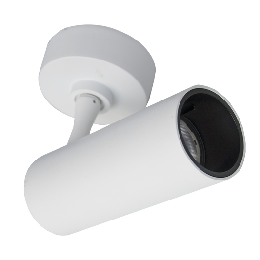 White ceiling light fixture on a white background